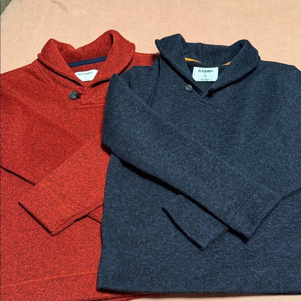 Old Navy Red and Navy Pullovers